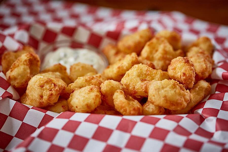 cheese curds in basket